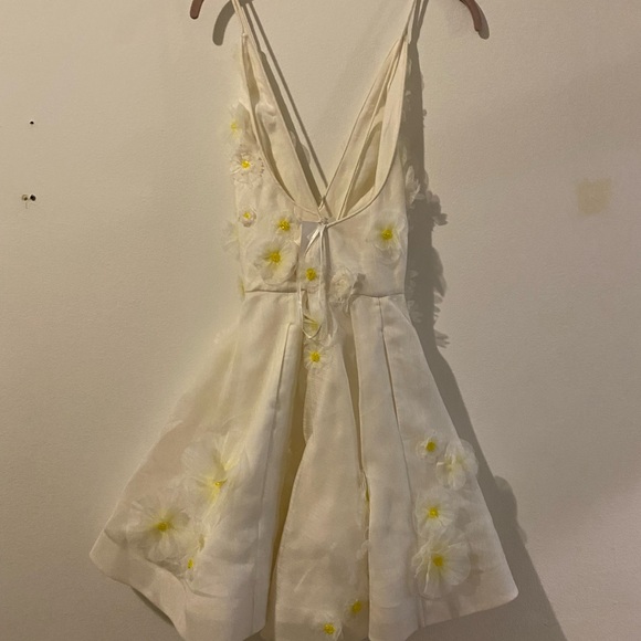 Zimmerman Matchmaker Linen-Silk Minidress - Picture 7 of 8